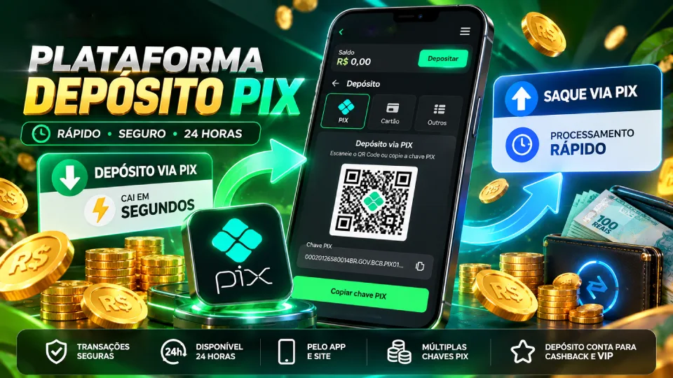 Tela de depósito PIX do bet73